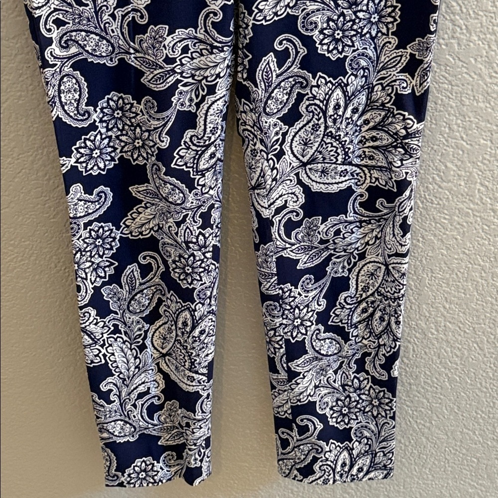 TALBOTS CHATHAM ANKLE PANTS - PAISLEY FLORAL SIZE 2P - Picture 6 of 8